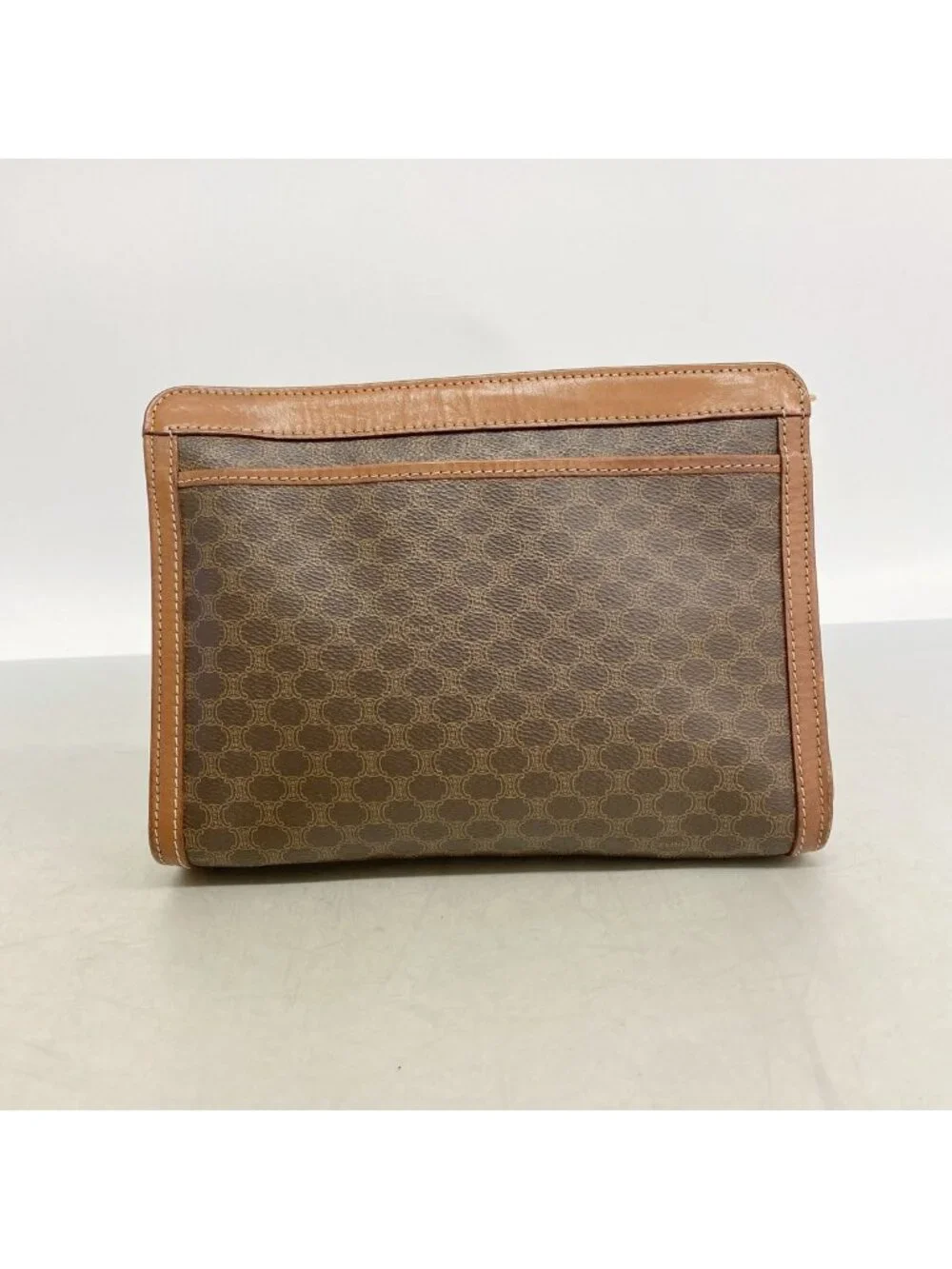 Celine Clutch Macadam Brown Gold